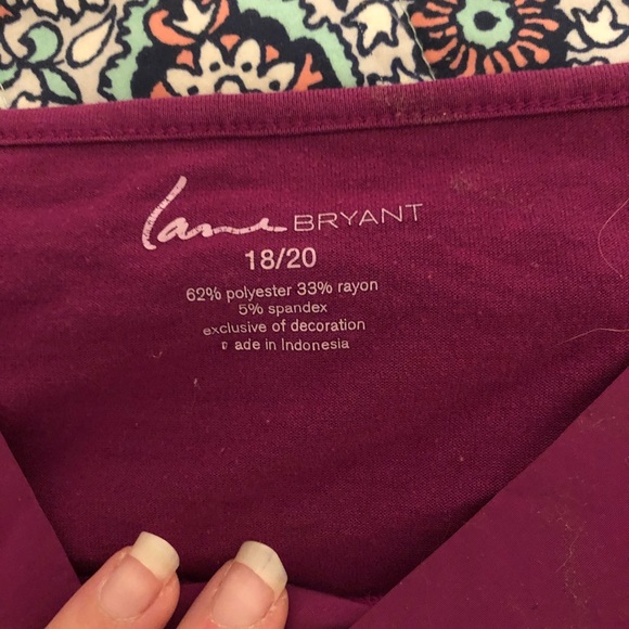 Lane Bryant Magenta Camisole - Picture 4 of 5